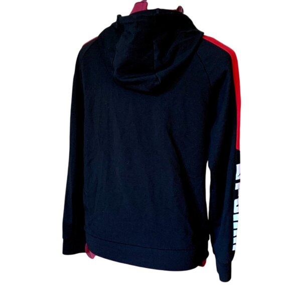 PUMA - Training full-zip track Jacket - Black, White and Red Stripes - Boys XL - Picture 4 of 15